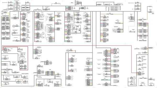 Общая схема электропроводки КАМАЗ семейства 5320 и его модификаций
