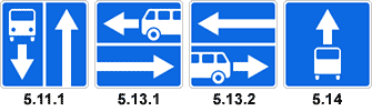 знак для движения автобусов